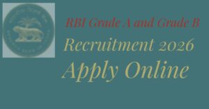 RBI Grade A Grade B Recruitment 2026