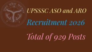 UPSSSC ASO and ARO Recruitment 2026 