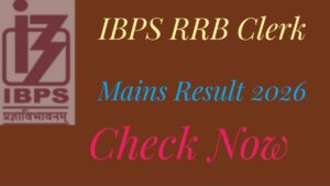 IBPS RRB Clerk Mains Result 2026 