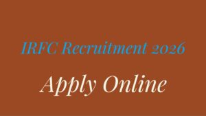 IRFC Recruitment 2026