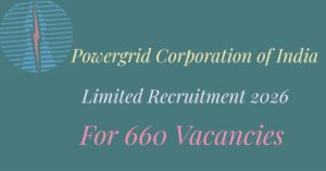 Powergrid Corporation 660 Non-Executive Recruitment 2026