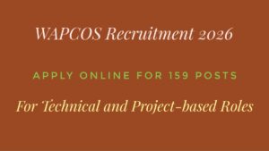 WAPCOS Recruitment 2026