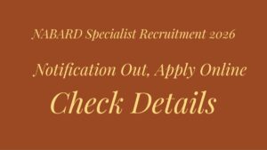 NABARD Specialist Recruitment 2026 