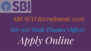 SBI SCO Recruitment 2026