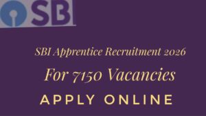 SBI Apprentice Recruitment 2026