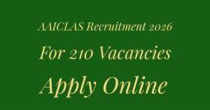 AAICLAS Recruitment 2026 