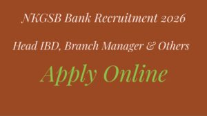 NKGSB Bank Recruitment 2026