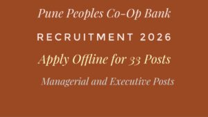 Pune Peoples Co-Op Bank Recruitment 2026