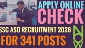 SSC ASO Recruitment 2026
