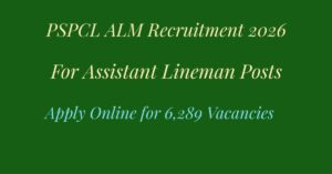 PSPCL ALM Recruitment 2026