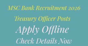 MSC Bank Recruitment 2026