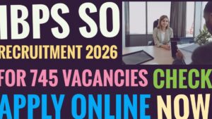IBPS SO Recruitment 2026