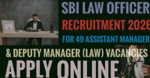 SBI Law Officer Recruitment 2026