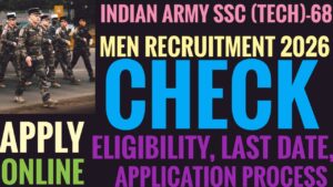 Indian Army SSC (Tech)-68 Men Recruitment 2026