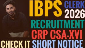 IBPS Clerk Recruitment 2026 