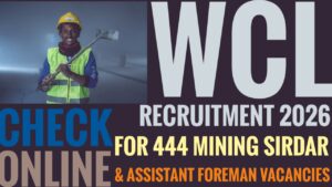 WCL Recruitment 2026 Notification Out