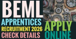 BEML Apprentices Recruitment 2026