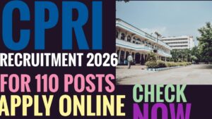 CPRI Recruitment 2026 