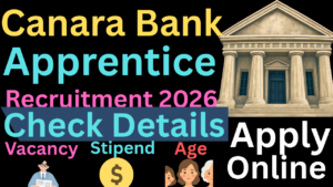 Canara Bank Apprentice Recruitment 2026