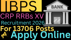 IBPS CRP RRBs XV Recruitment 2026