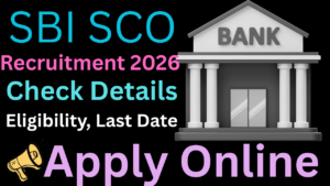 SBI SCO Recruitment 2026
