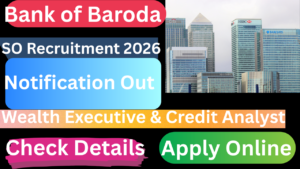 Bank of Baroda SO Recruitment 2026